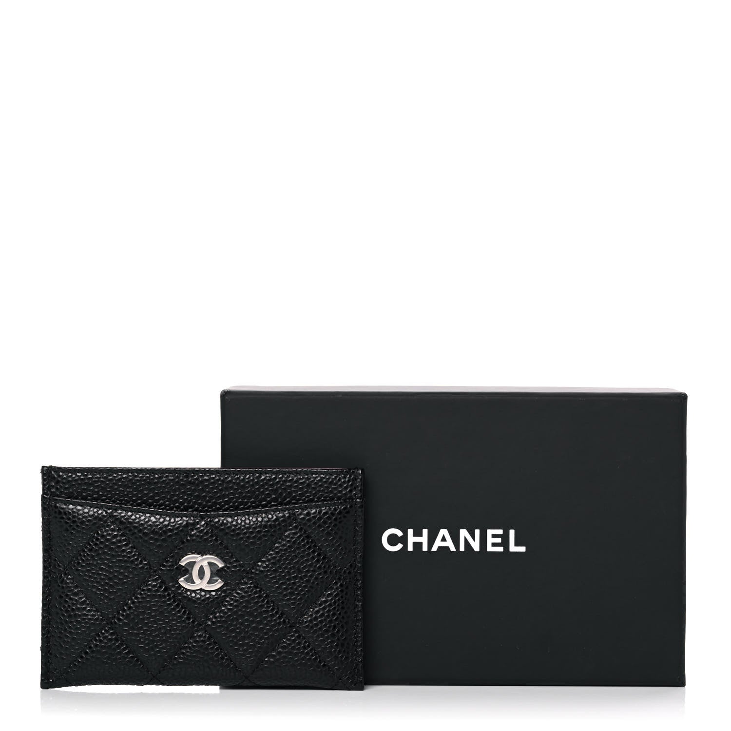 Chanel Caviar Quilted Card Holder Black 10 of 10