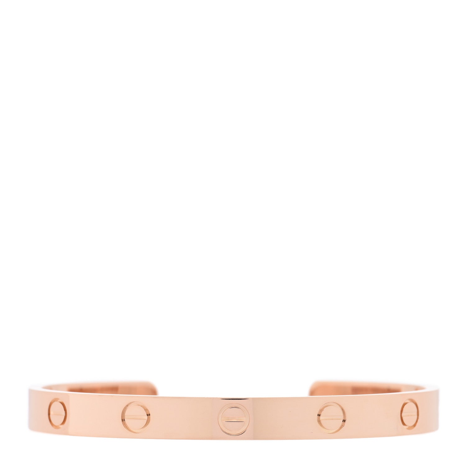 Cartier 18K Pink Gold LOVE Cuff Bracelet 17 1 of 3