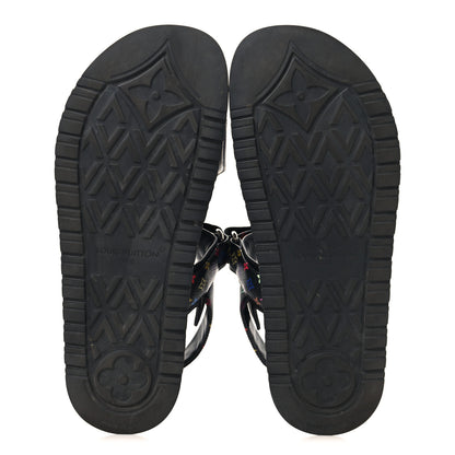 Louis Vuitton LV X TM Monogram Multicolor Sunset Flat Sandals 41 Black 6 of 9