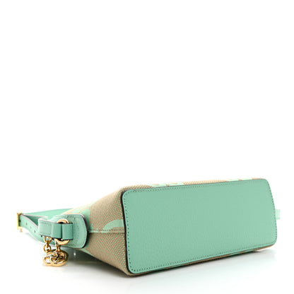 Gucci Monogram Jumbo GG Textured Dollar Calfskin Small Ophidia Dome Shoulder Bag Beige Pepperlight Mint 4 of 10