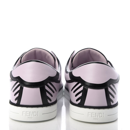 Fendi X JOSHUA VIDES Nappa Rockoclick Slip On Sneakers 38 Pink Xiloph White Black 7 of 11