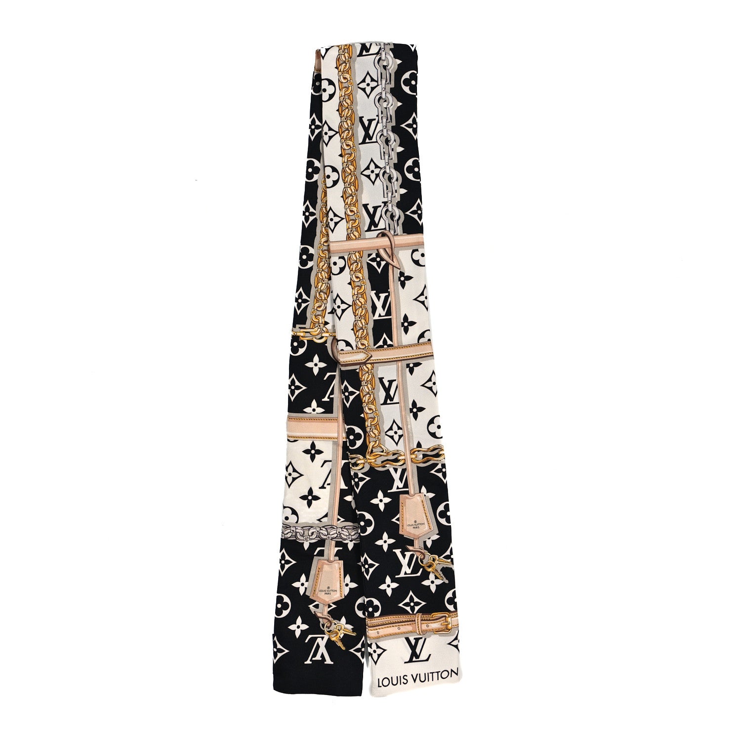 Louis Vuitton Silk Monogram Confidential Bandeau Black 2 of 4