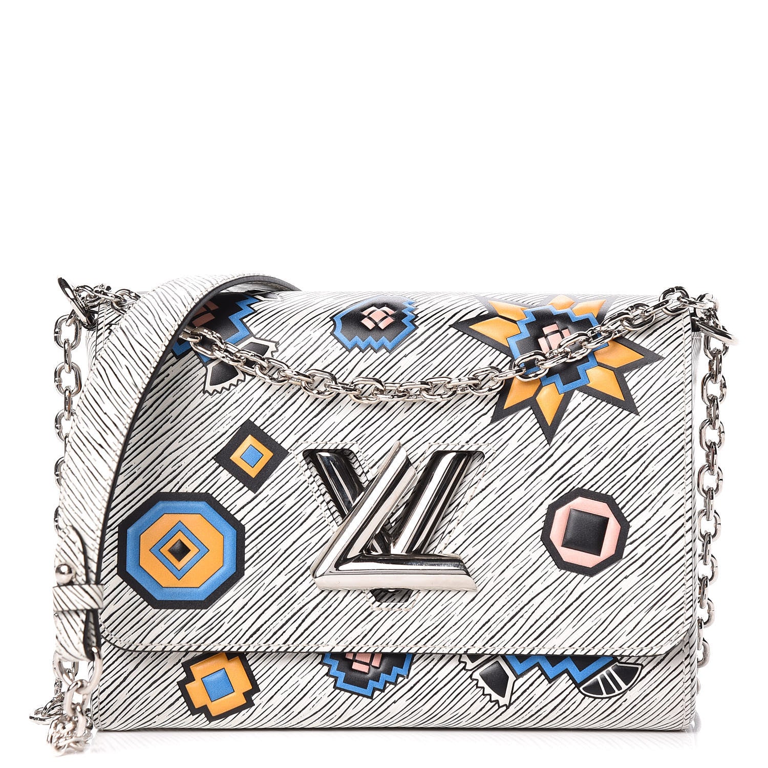 Louis Vuitton Epi Azteque Twist Shoulder Bag MM White 1 of 9