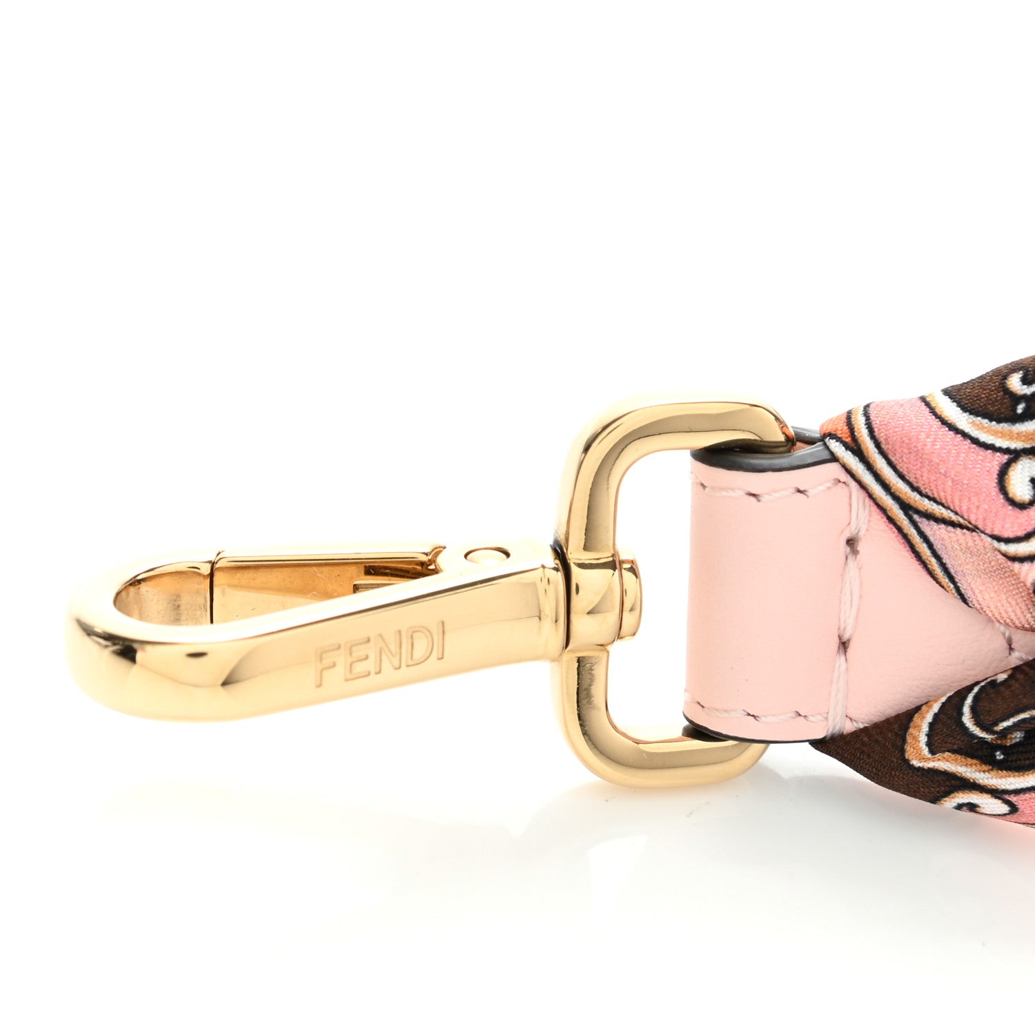 Fendi Calfskin Ribbon Lace Up Floral Strap You Multicolor 3 of 5