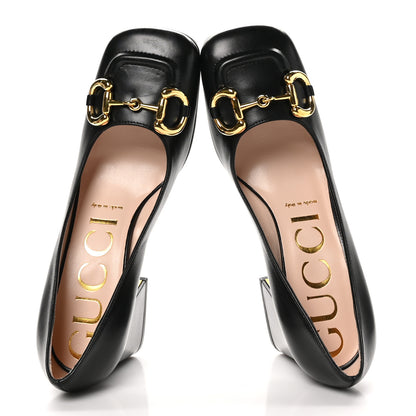 Gucci Malaga Kid Horsebit 75mm Pumps 37 Black 2 of 9
