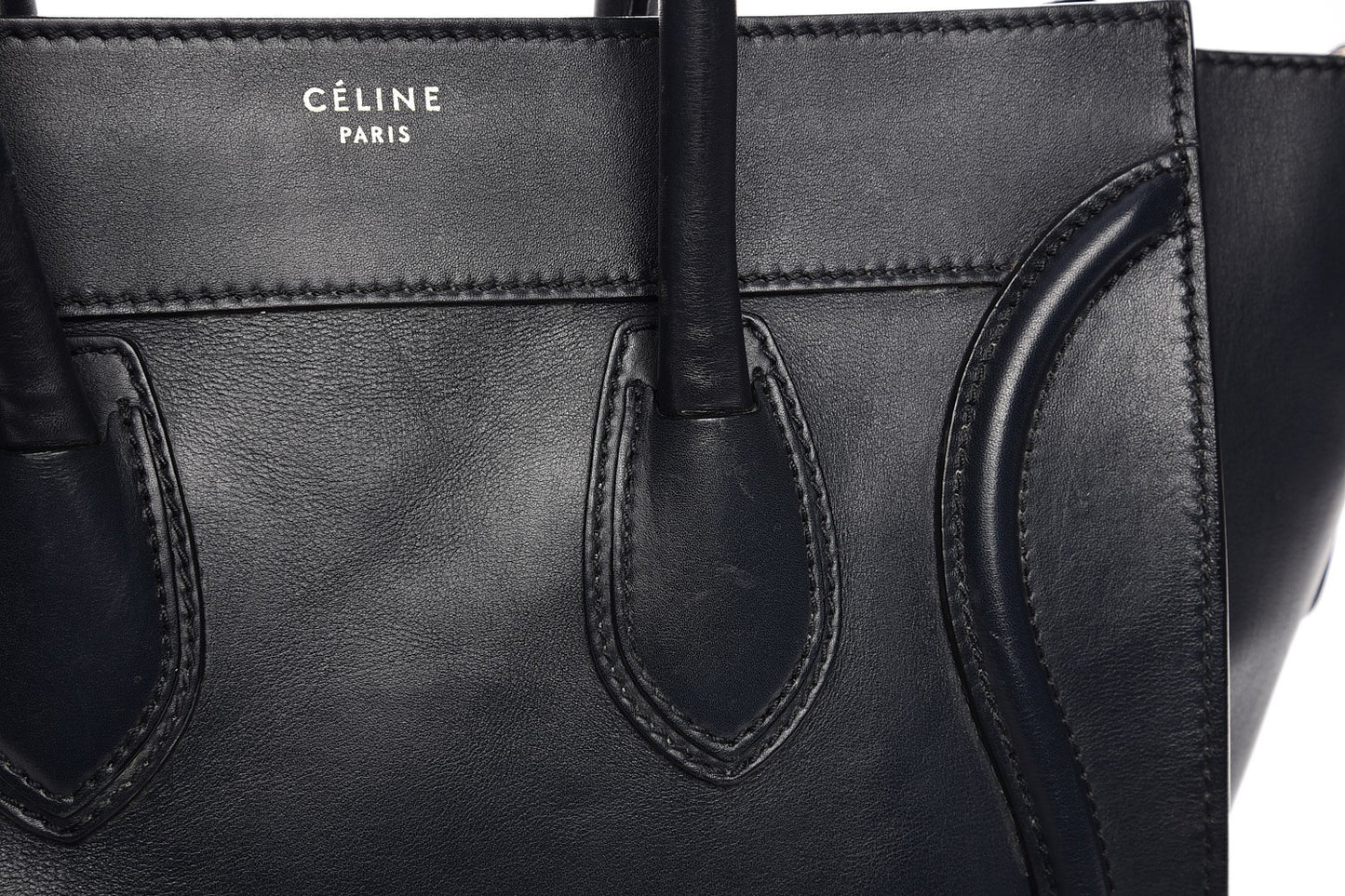 Smooth Calfskin Mini Luggage Navy