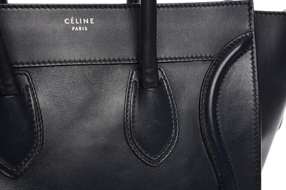 Celine Smooth Calfskin Mini Luggage Navy 11 of 15