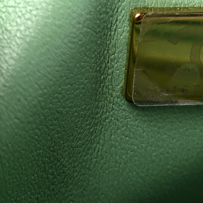 Chanel Lambskin Quilted Mini Rectangular Flap Green 8 of 12