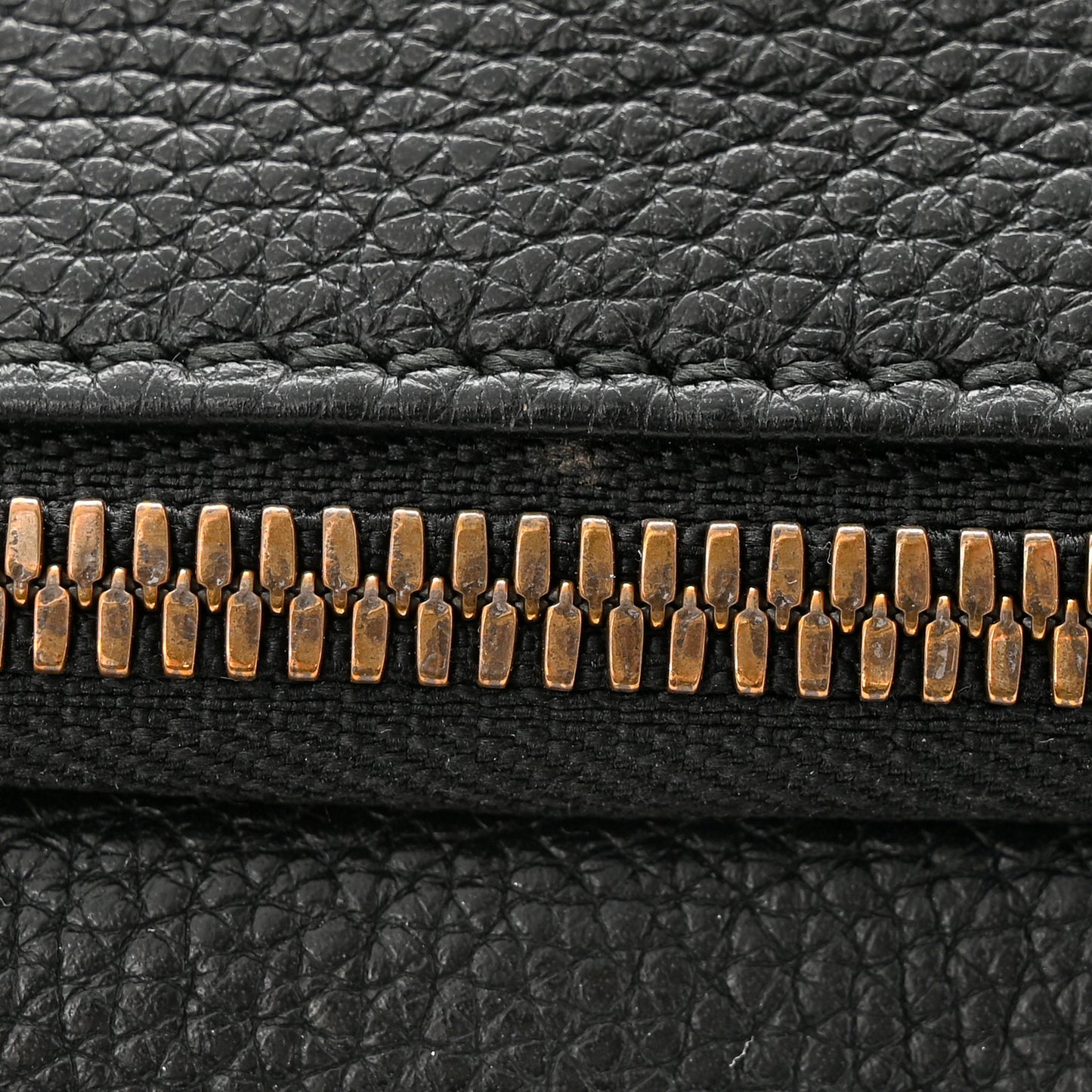Grained Calfskin Small Logo Belt Bag Black