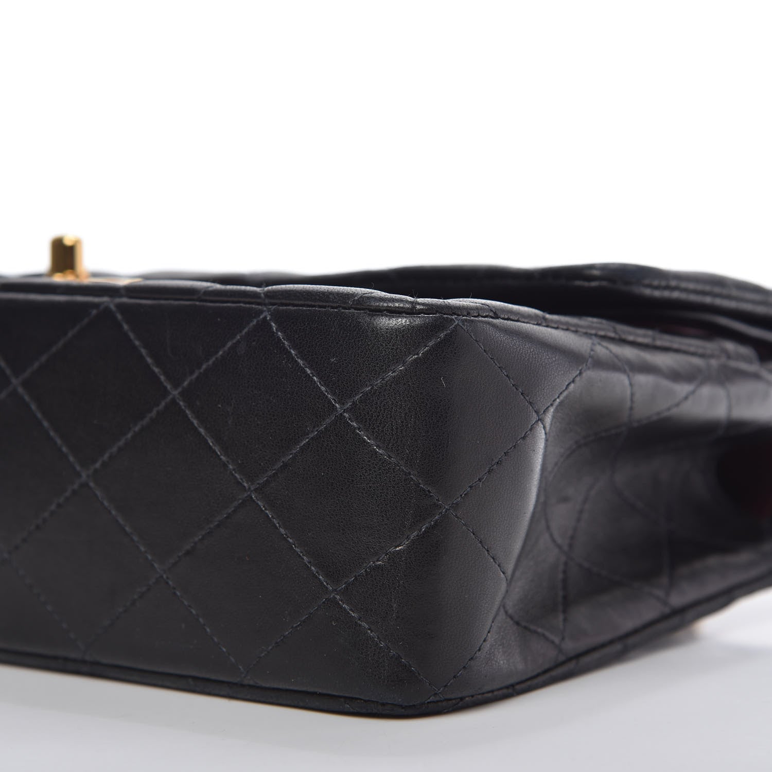 Chanel Lambskin Quilted Medium Double Flap Black 7 of 11