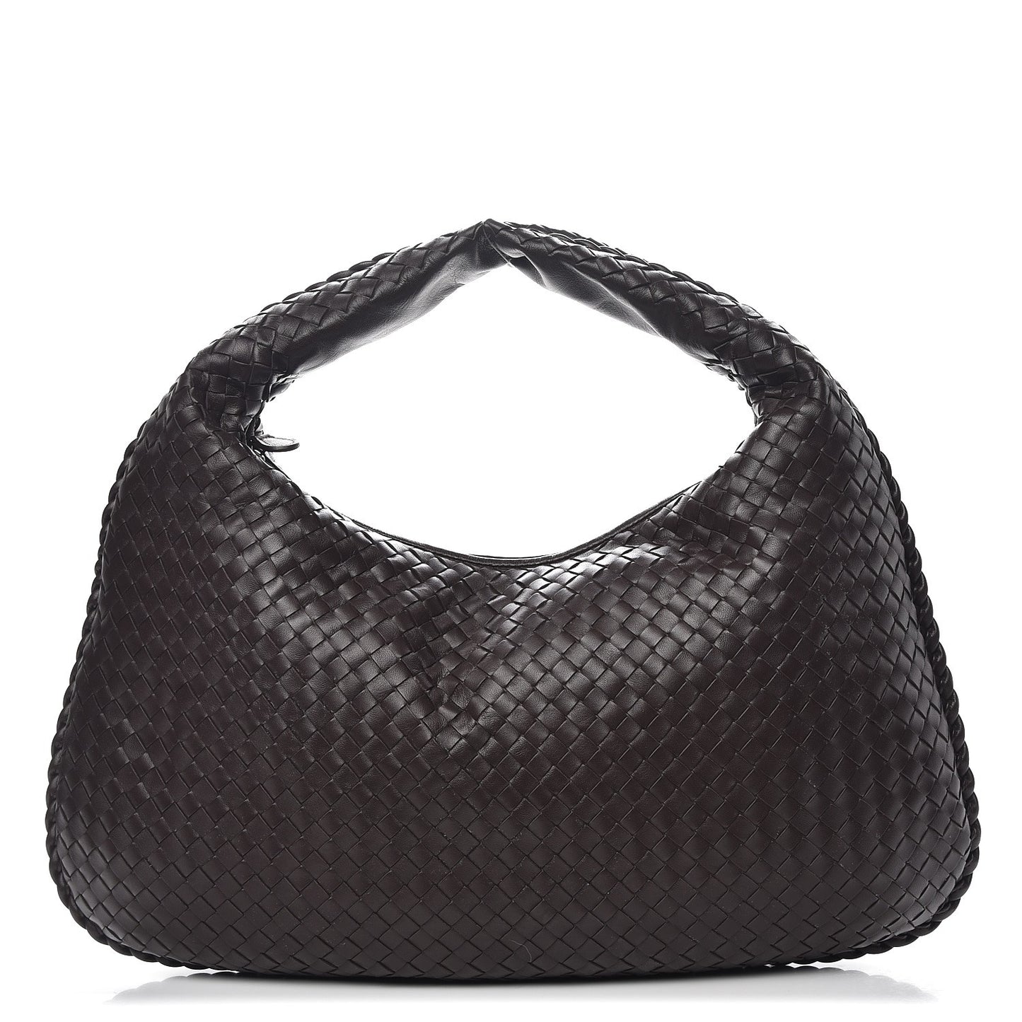 Nappa Intrecciato Large Veneta Hobo Ebano
