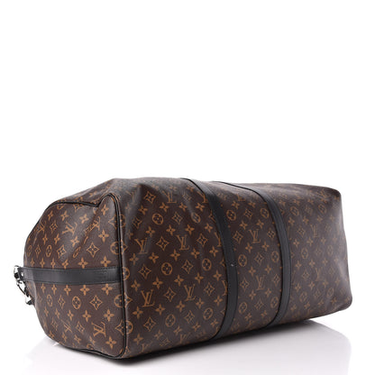 Louis Vuitton Monogram Macassar Keepall Bandouliere 55 4 of 13