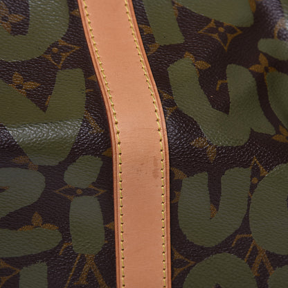 Louis Vuitton Graffiti Keepall 50 Kaki 13 of 16