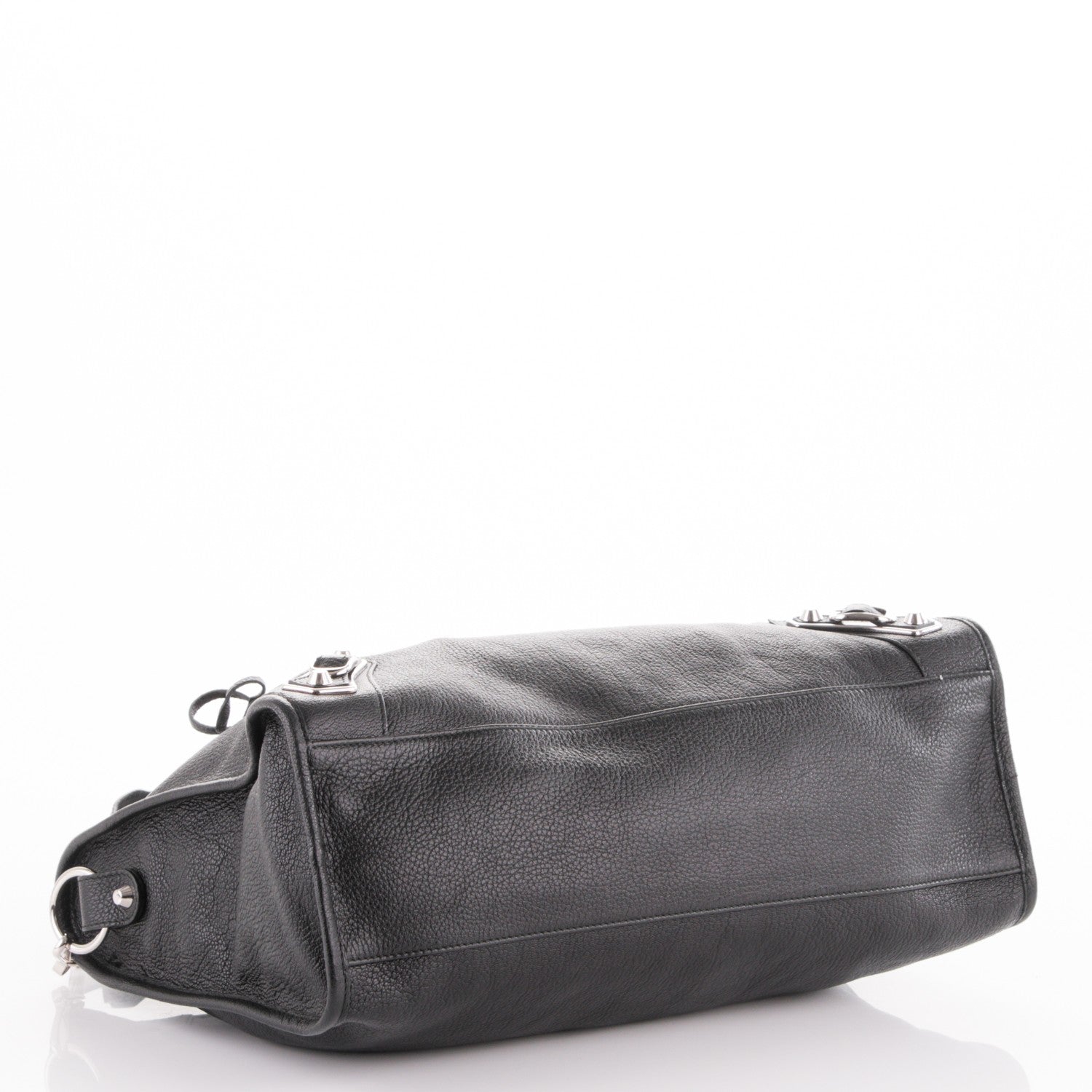 Balenciaga Chevre Silver Metallic Edge City Black 4 of 7