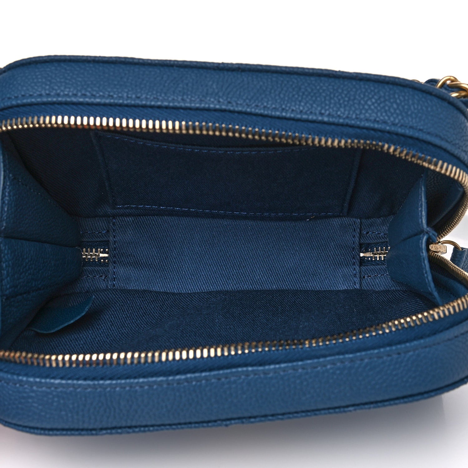 Chanel Caviar Quilted Waist Bag Blue 5 of 12