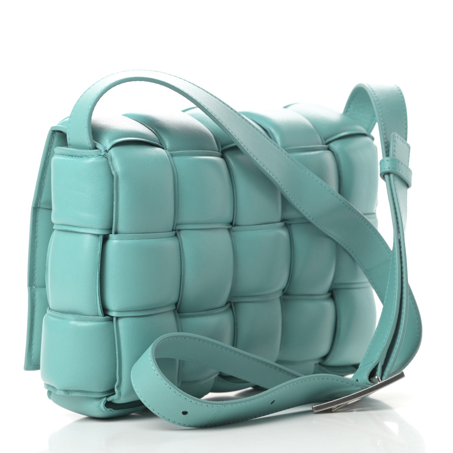 Bottega Veneta Nappa Maxi Intreccio Padded Cassette Crossbody Bag Spearmint 3 of 11