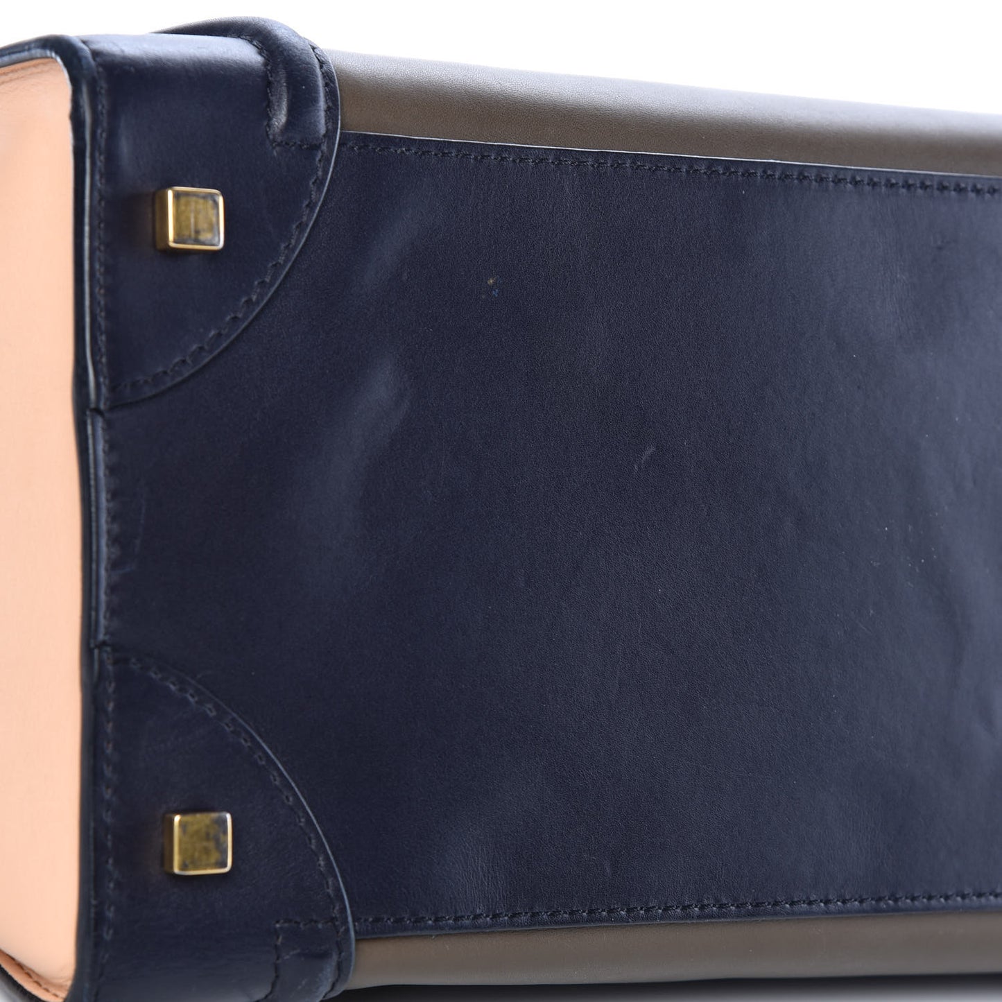 Satin Calfskin Mini Tri-Color Luggage Anthracite