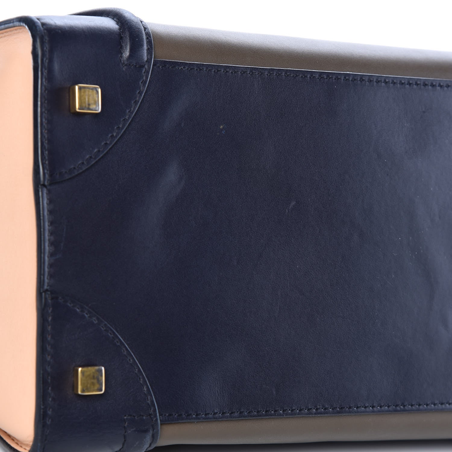 Celine Satin Calfskin Mini Tri-Color Luggage Anthracite 14 of 17