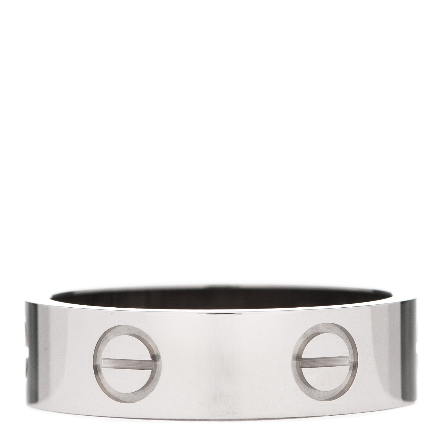 Cartier 18K White Gold 5.5mm LOVE Ring 56 7.5 3 of 5