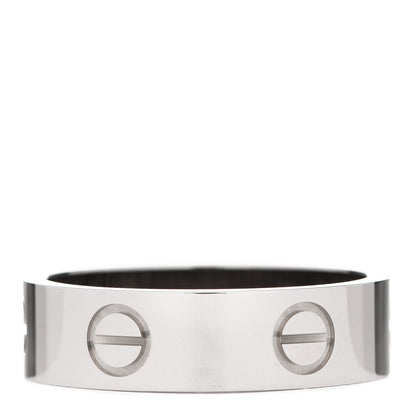 Cartier 18K White Gold 5.5mm LOVE Ring 56 7.5 3 of 5