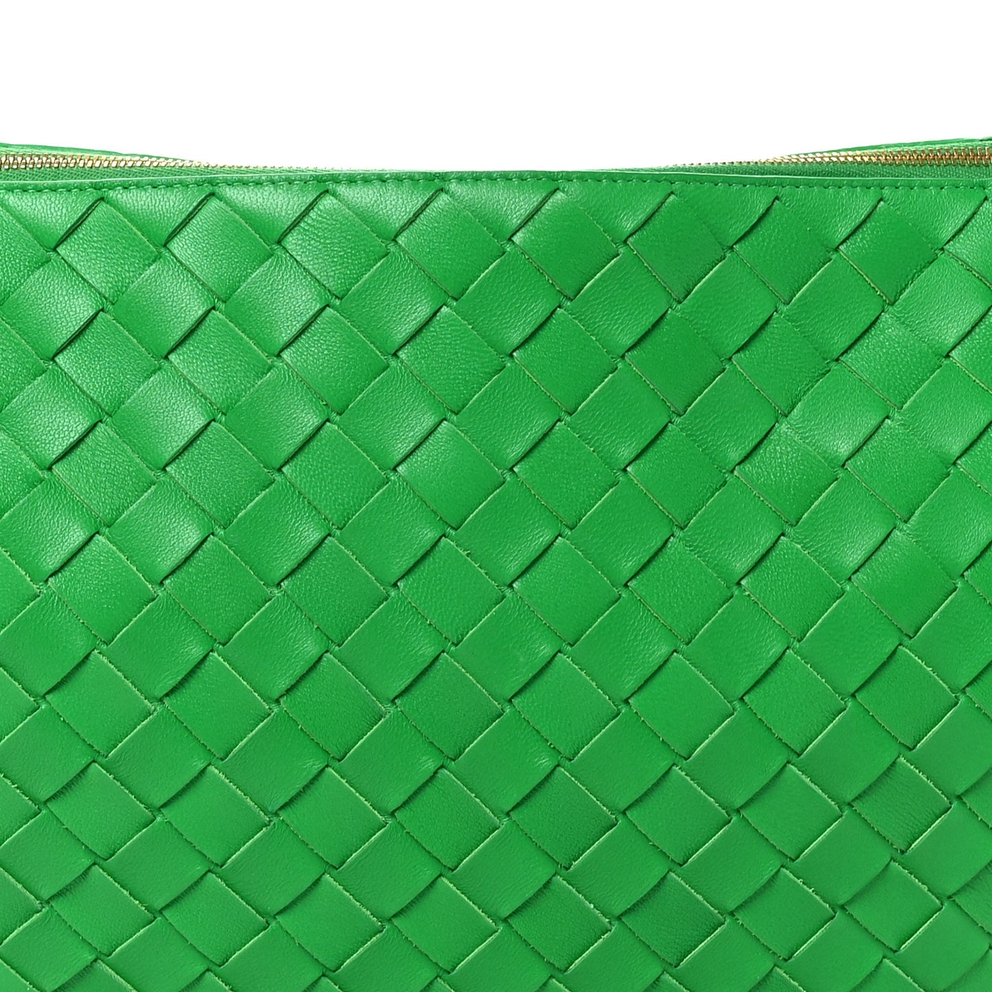 Nappa Intrecciato Medium Turn Pouch Parakeet