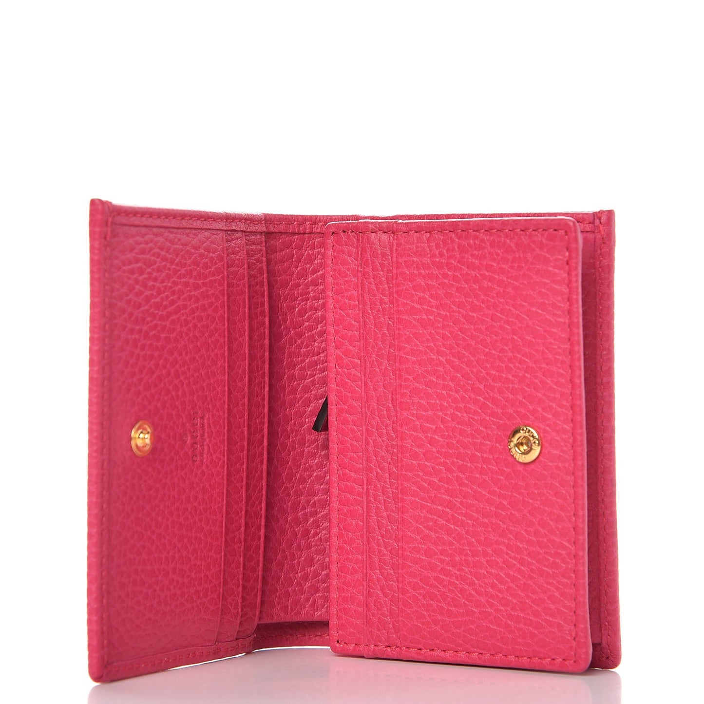 Dollar Calfskin GG Marmont Card Case Box Pink