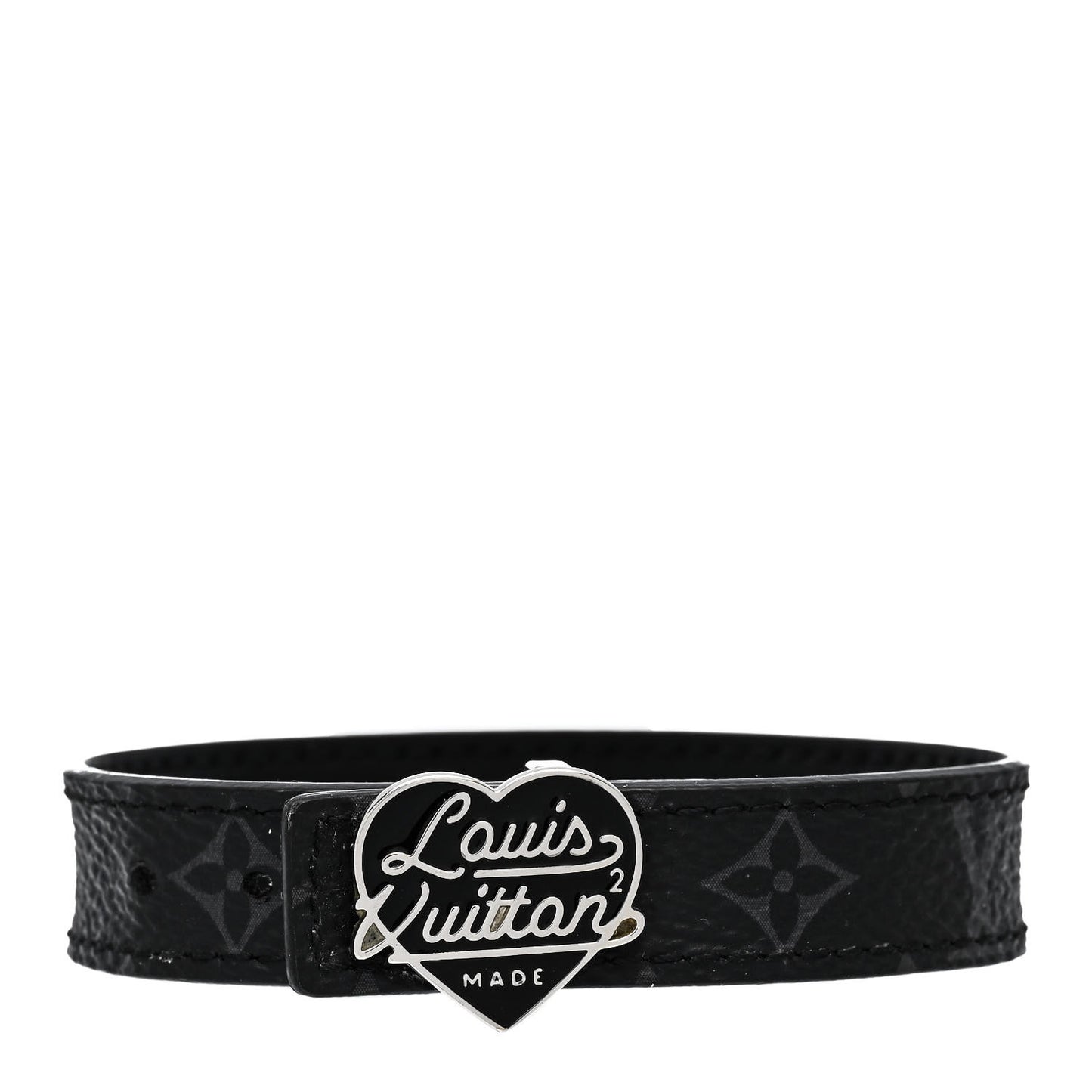 X NIGO Monogram Eclipse LV Heart Reversible Bracelet