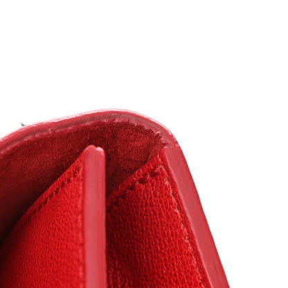 Alexander McQueen Grained Calfskin Medium Insignia Flap China Red 13 of 13