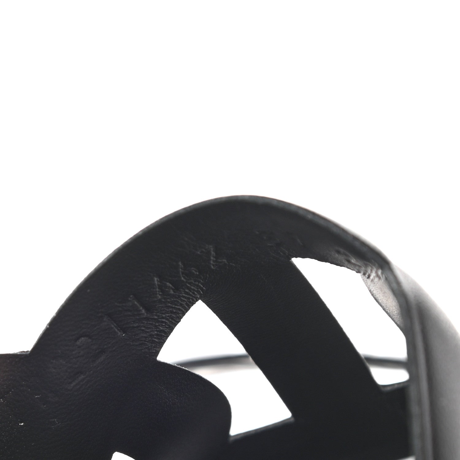 Hermes Nappa Extra Sandals 37 Black 8 of 9