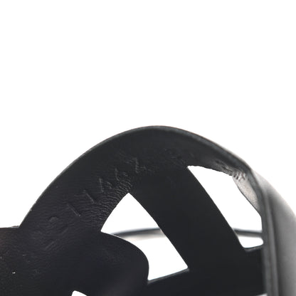 Hermes Nappa Extra Sandals 37 Black 8 of 9