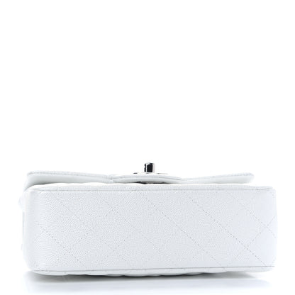Chanel Iridescent Caviar Quilted Mini Top Handle Rectangular Flap White 4 of 9