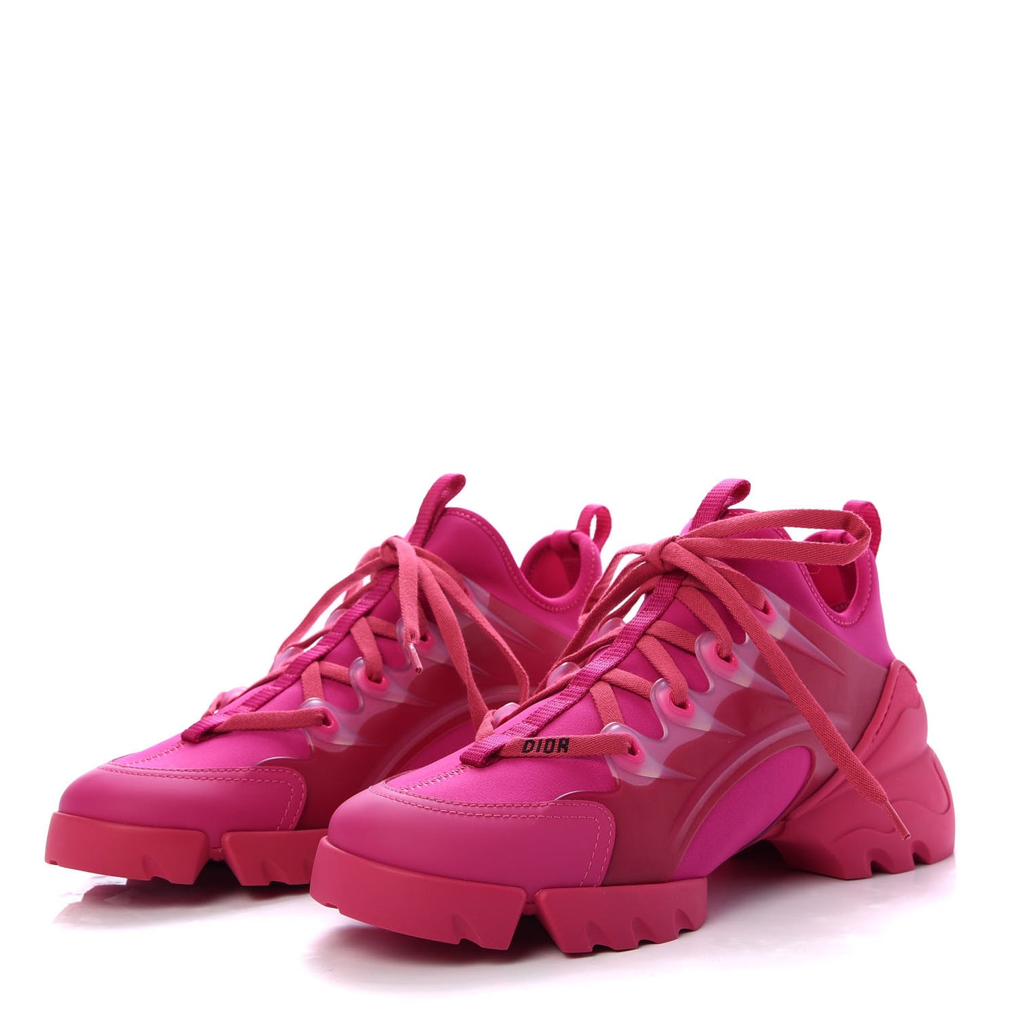 Neoprene Rubber Womens D-Connect Sneakers 37 Fuchsia