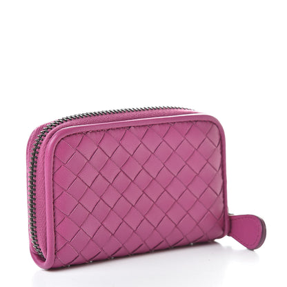 Bottega Veneta Nappa Intrecciato Zip Around Coin Purse Ametista 3 of 8