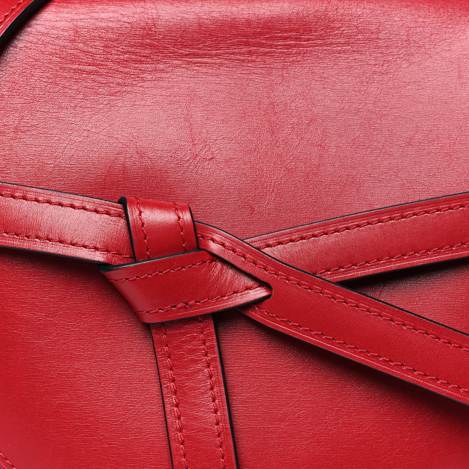 Loewe Calfskin Small Metal Gate Crossbody Bag Scarlet 7 of 11