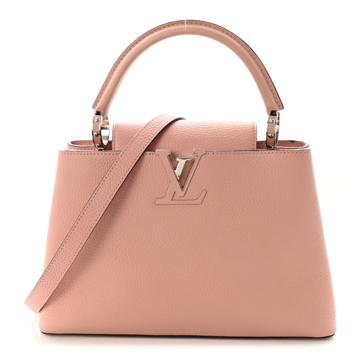 Louis Vuitton Taurillon Capucines PM Magnolia 1 of 9