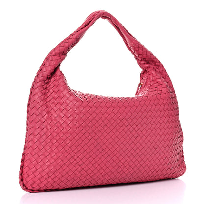 Bottega Veneta Nappa Intrecciato Large Veneta Hobo Rosa Shock 3 of 16