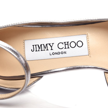 Jimmy Choo Mirror Calfskin Rosa 100 Pumps 37 8 of 10