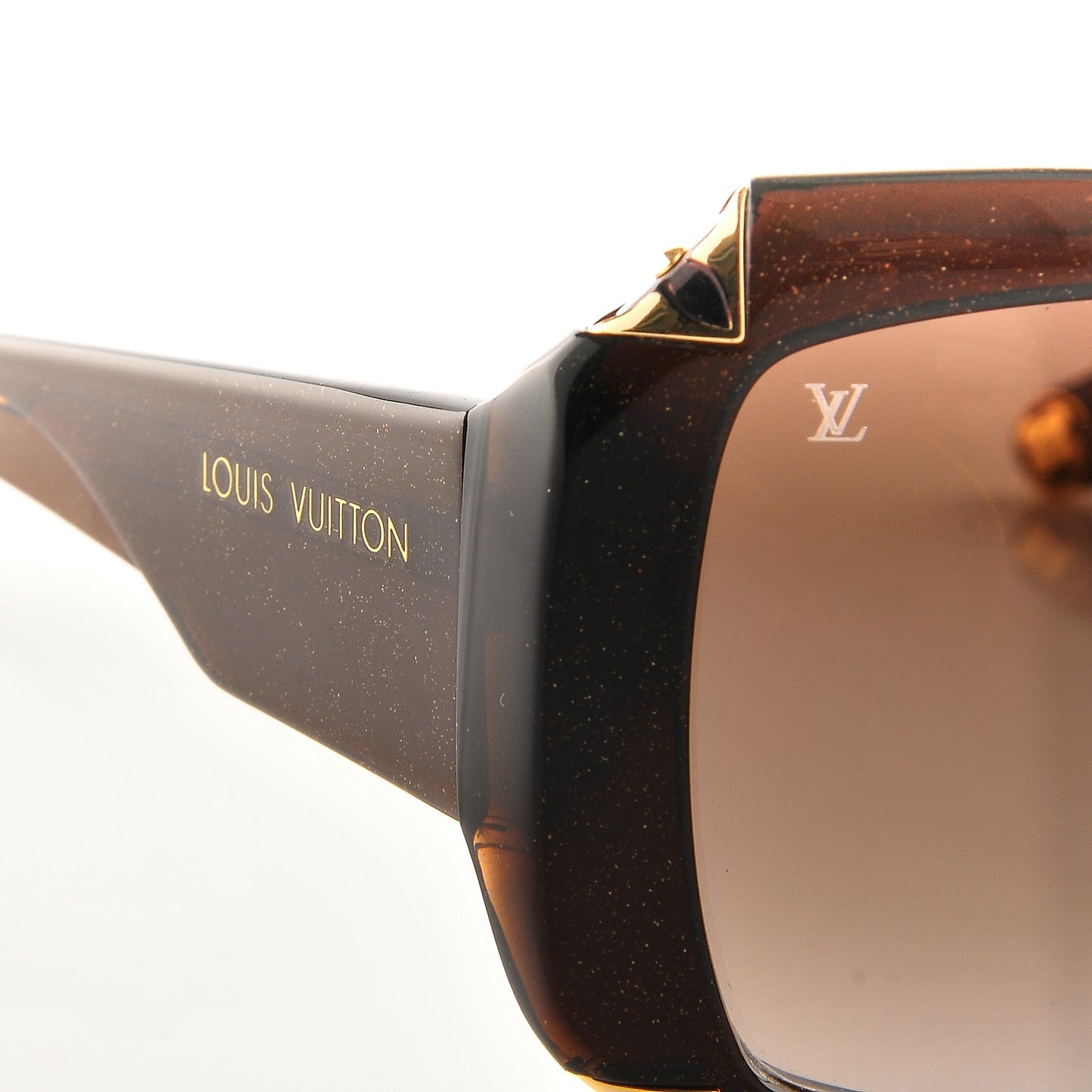 Hortensia Cat Eye Sunglasses Z0366W Brown Glitter