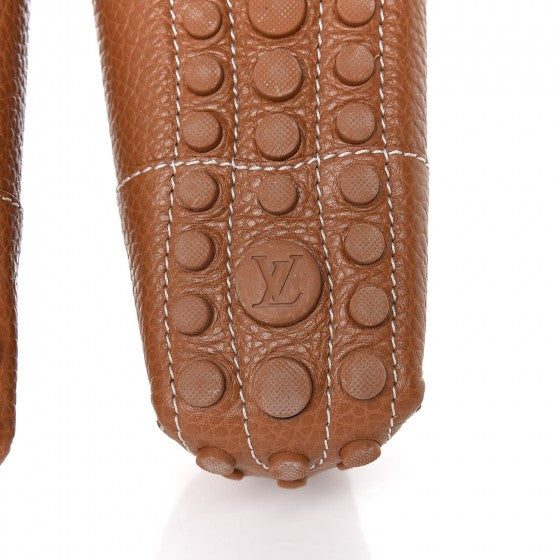Grained Calfskin Close Up Flat Loafer 39 Brown