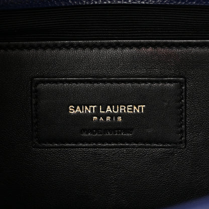 Saint Laurent Grain De Poudre Medium Classic Monogram Kate Satchel Flash Blue 5 of 9