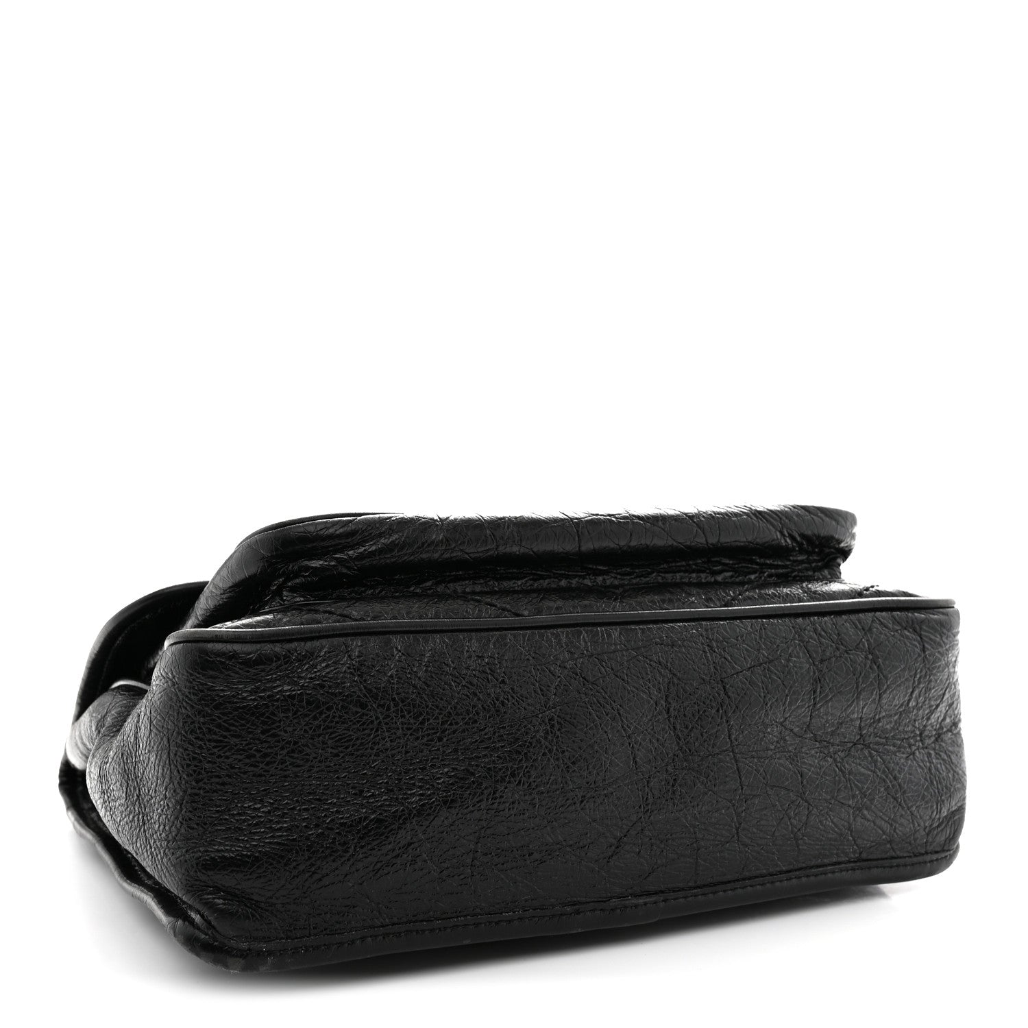 Saint Laurent Crinkled Calfskin Matelasse Monogram Medium Niki Chain Satchel Black 4 of 16