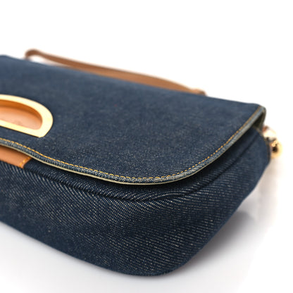 Christian Dior Denim Malice Shoulder Bag Dark Blue 8 of 8