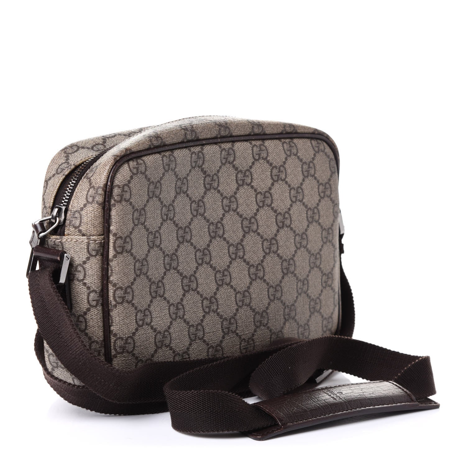 Gucci GG Plus Monogram Shoulder Bag Dark Brown 3 of 10