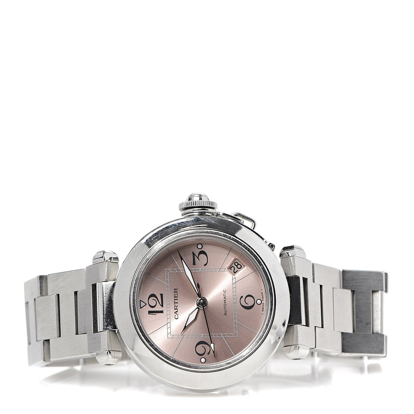 Stainless Steel 35mm Pasha C Automatic Watch Pink