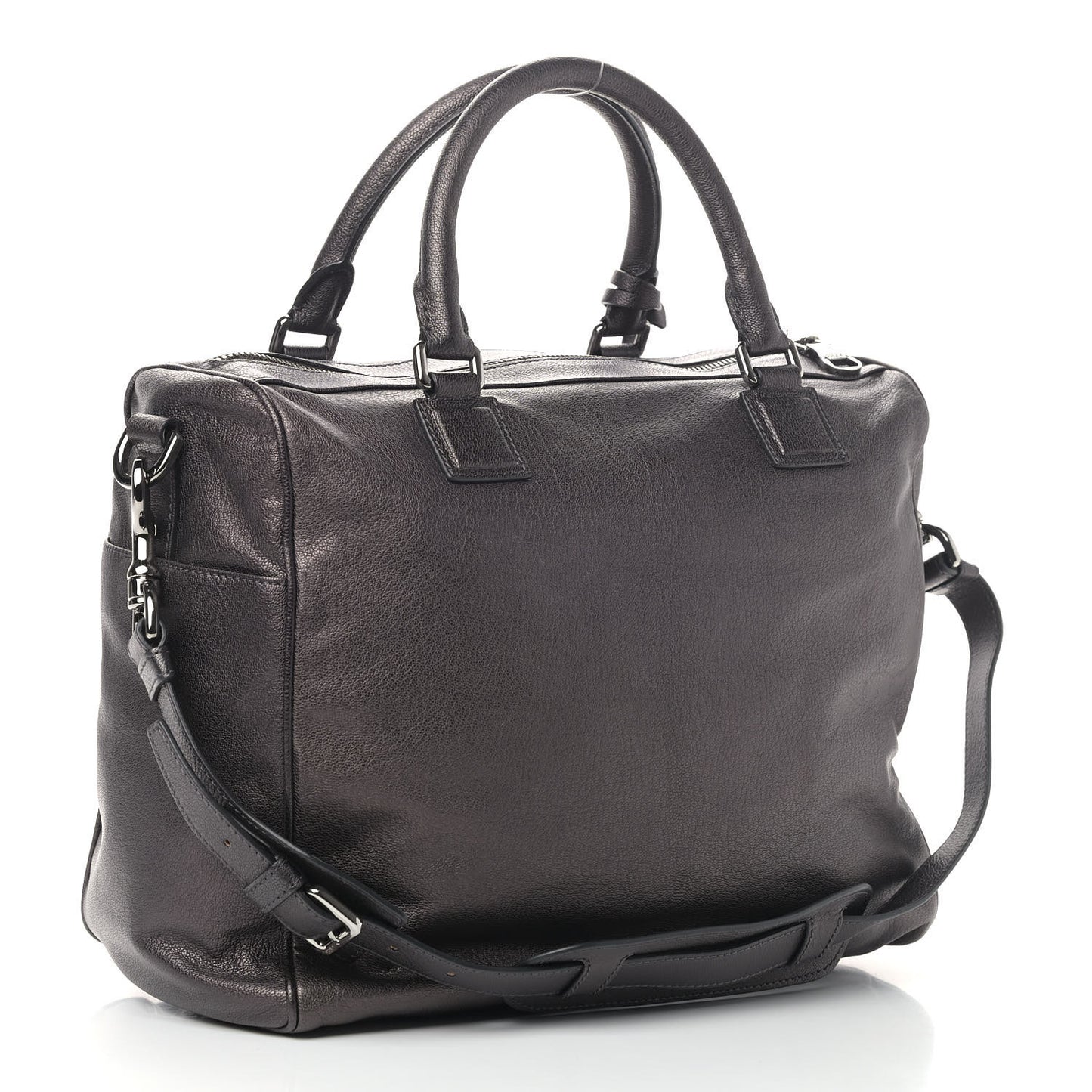 Goatskin Amazona Shoulder Bag Gunmetal
