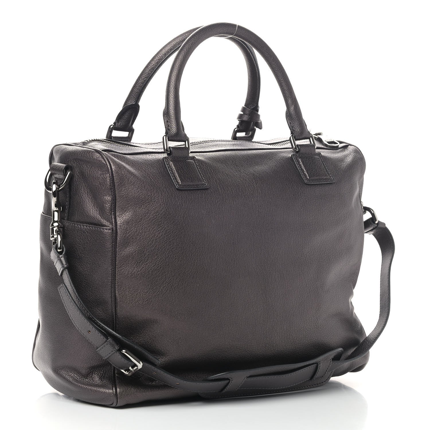 Loewe Goatskin Amazona Shoulder Bag Gunmetal 2 of 8