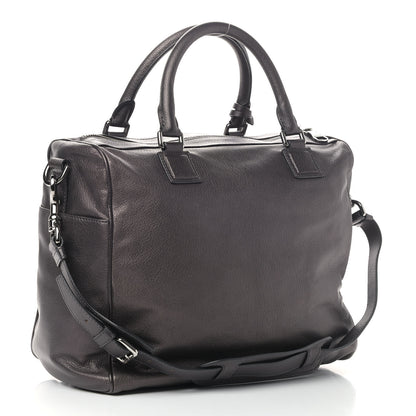 Loewe Goatskin Amazona Shoulder Bag Gunmetal 2 of 8