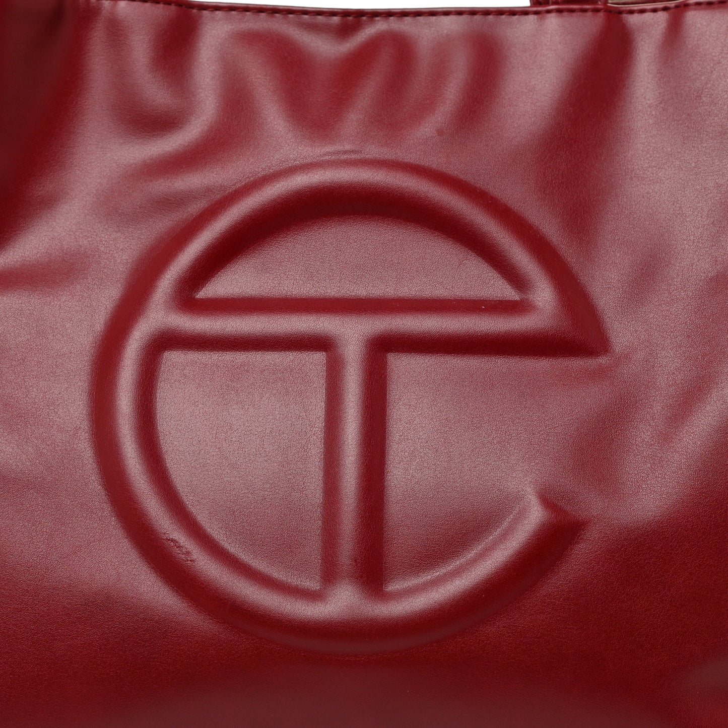 Vegan Leather Medium Shopping Bag Oxblood