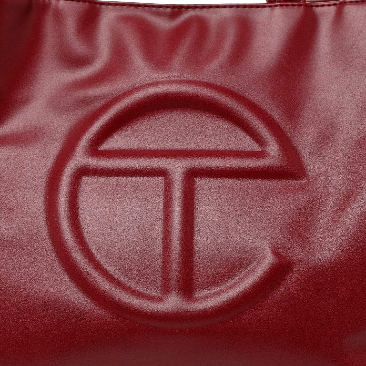 Telfar Vegan Leather Medium Shopping Bag Oxblood 6 of 19