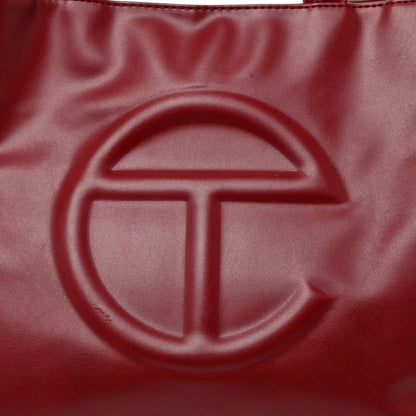 Telfar Vegan Leather Medium Shopping Bag Oxblood 6 of 19